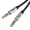 Kabel Audio Mini Jack 3,5Mm Aux Baseus Yiven 1,5M (Czarno-Srebrny)