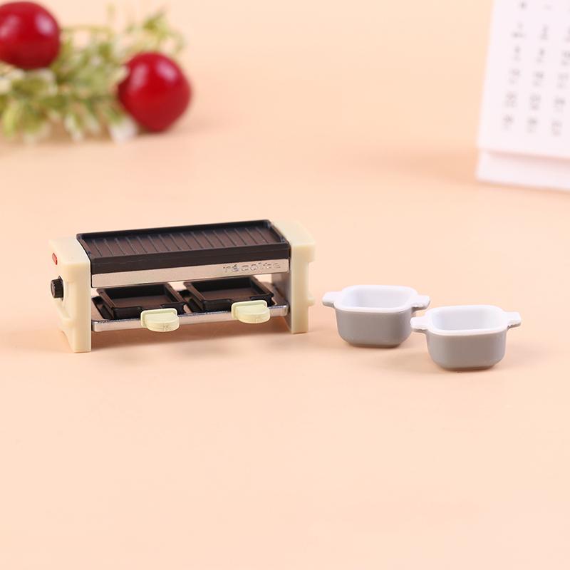 1:12 Dollhouse Miniture Plastic Barbecue Rack Kitchen Cookware Model Accessories