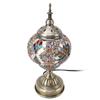 Mosaic Glass Table Lampshade Vintage Bronze Metal Base Handmade Colorful Marrakech Turkish Lampshade