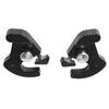 Black Motorcycle Cover 1Set Detachable Rotary Sissy Bar Luggage Rack Docking Latch Clip Kit for Harley Touring Softail Sportster