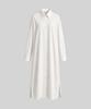 BLACRUSH Cooling Silky Long Shirt Dress / Pure White