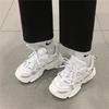 Baskets Chunky pour Femmes Chaussures Vulcanisées à Plateforme à Semelle Épaisse Chaussure de Course Décontractée Respirante pour Femme 42 44