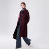 Women's Hepburn Style Wool Blend Double-faced Coat