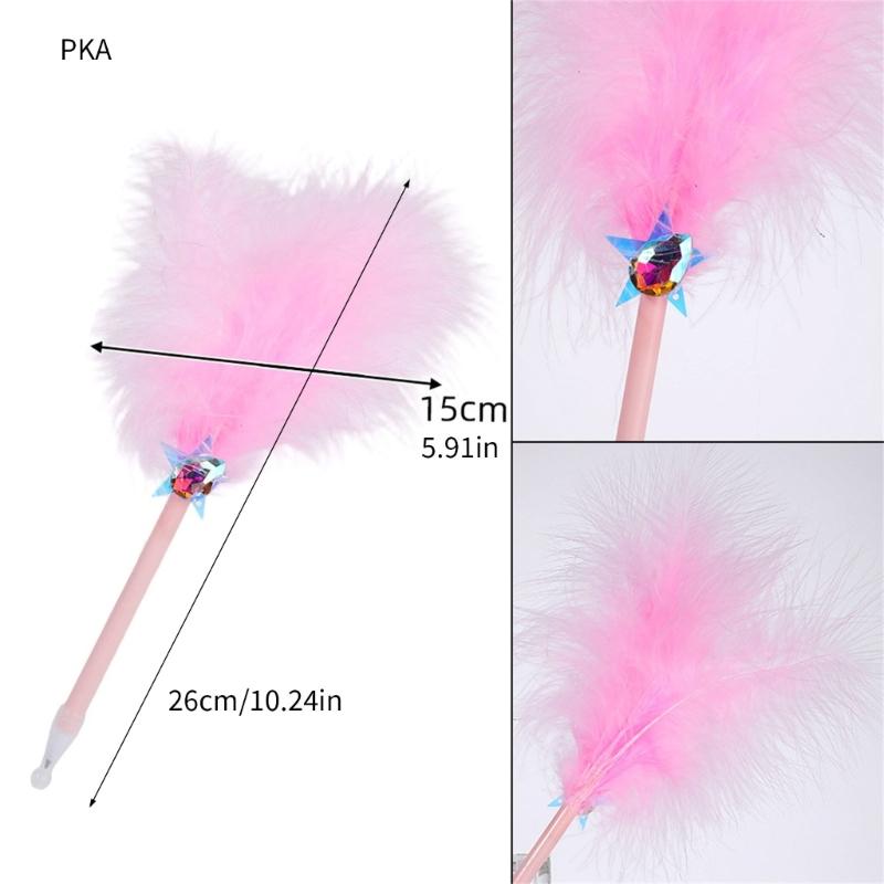 Antiqued Feather Ballpoint Pen Multipurpose Feathered Signing Pen for Student Adult Daily Writing Note Taking Journaling