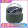Camping Kettle Outdoor Silicone Kettle 1L Portable Travel Kettle Stainless Steel Bottom Excellent Gift for Hiking