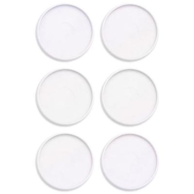 Binding Discs - We R Memory Keepers - Pearl White - 9 Pcs - Plastic - 3 Cm Diameter