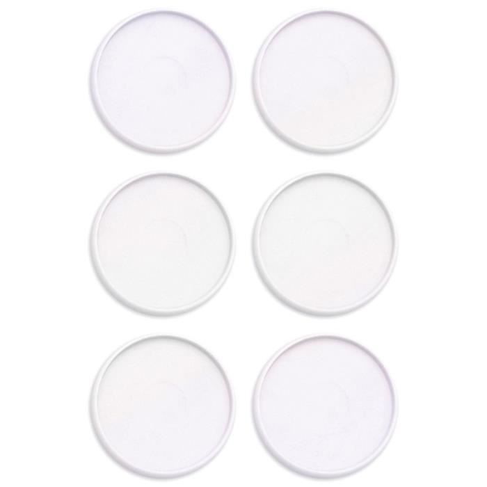 Binding Discs - We R Memory Keepers - Pearl White - 9 Pcs - Plastic - 3 Cm Diameter