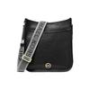 Luisa Gold Hardware Pebbled Leather Messenger Bag Hand Shoulder Crossbody Bag Large Women's Black