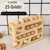 Slide-type Automatic Scrolling Egg Rack 4 Tier Egg Dispenser  Kitchen Dedicated