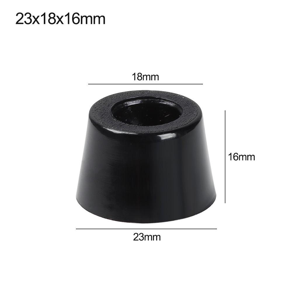 10pcs Furniture Slip Feet Pad Black PVC Floor Protector Bed Table Tapered Slipstop Silent Protection Stand Pad Furniture Part