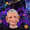 With Hair Halloween Old Man Mask Soft Grandma Headgear Scary Masquerade Head Cover  Costume