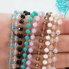 1meter Colorful Ball Beaded Chain Glass Crystal Beads Necklace Chain Accessories for Jewelry Making Components Crafts DIY Supply