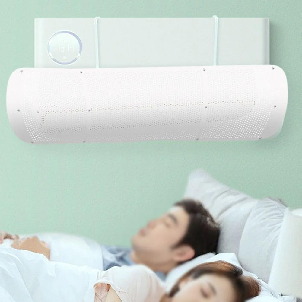 2 Stück Klimaanlagen-Windabweiser Verstellbar Anti-Direktes Blasen Luftleitblech Gekühltes Luftleitblech Wandmontiert A/C Luftführung