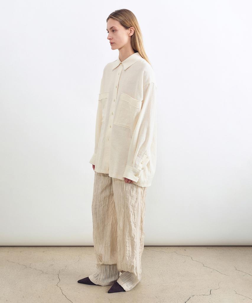 INSILENCE WOMEN Pleated Pants Beige