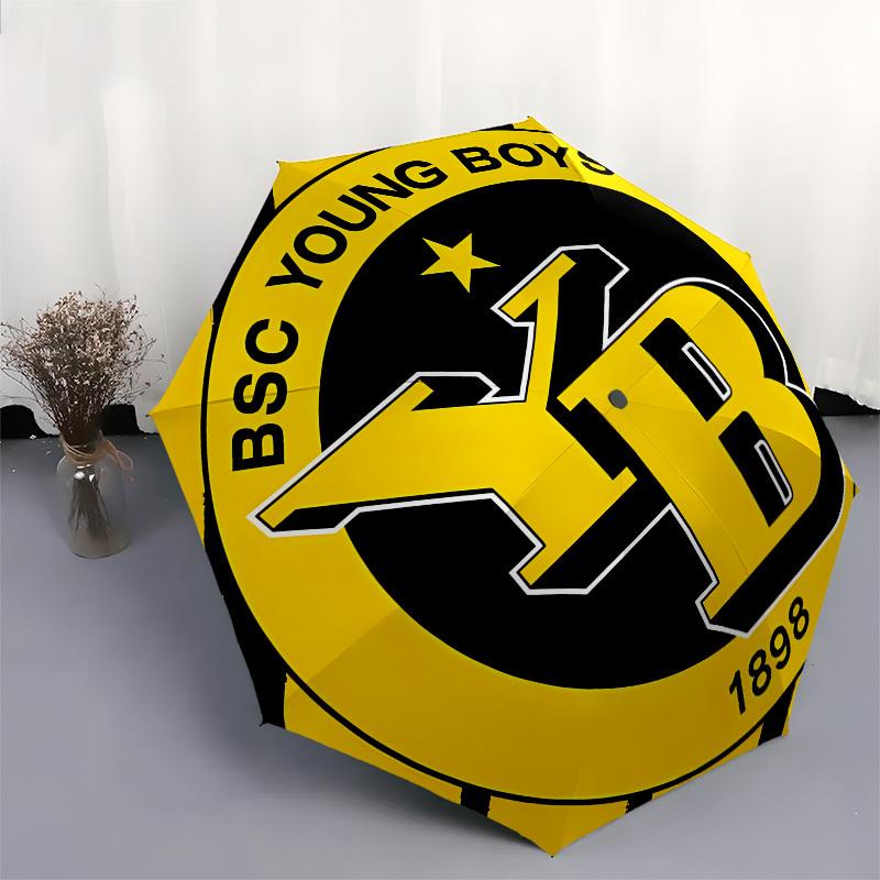 BSC Young Boys, 1898- Automatic Opening and Closing, 8-rib Structure Portable Umbrella, Suitable for Men and Women In All Seasons - Perfect