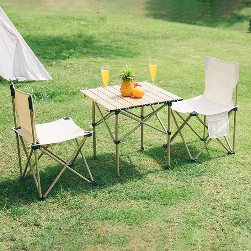 FTLY Folding Aluminum Alloy Table & Chair Set