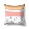 Polyester Pillow Case Nordic Ins Style Marble Geometric Printed Peach Leather Velvet Living Room Sofa Pillow Case