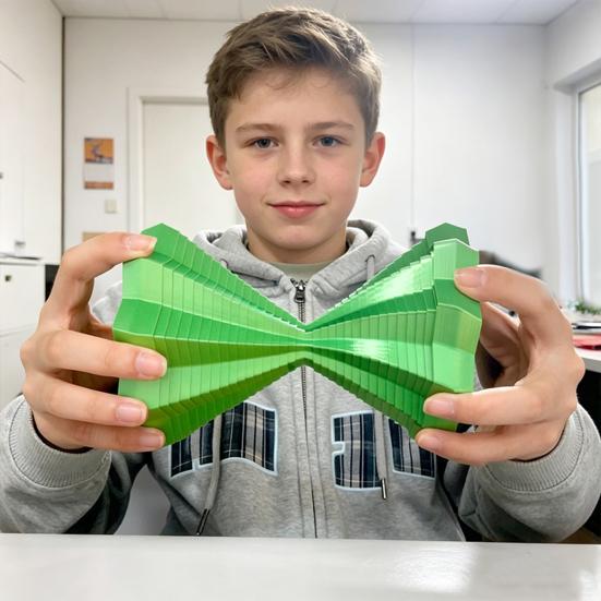 3D Printed Fractal Fidget Star Stress Anxiety Relief Expanded Star Sensory Toy Whirling Spiral Expandable Star Decompression Toy