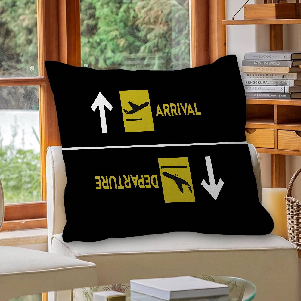 Pilot Captain Stripes Pillowcase Toon Gift Cushion Cover Bedroom Home Sofa Chair Seat Decor Pillow Case