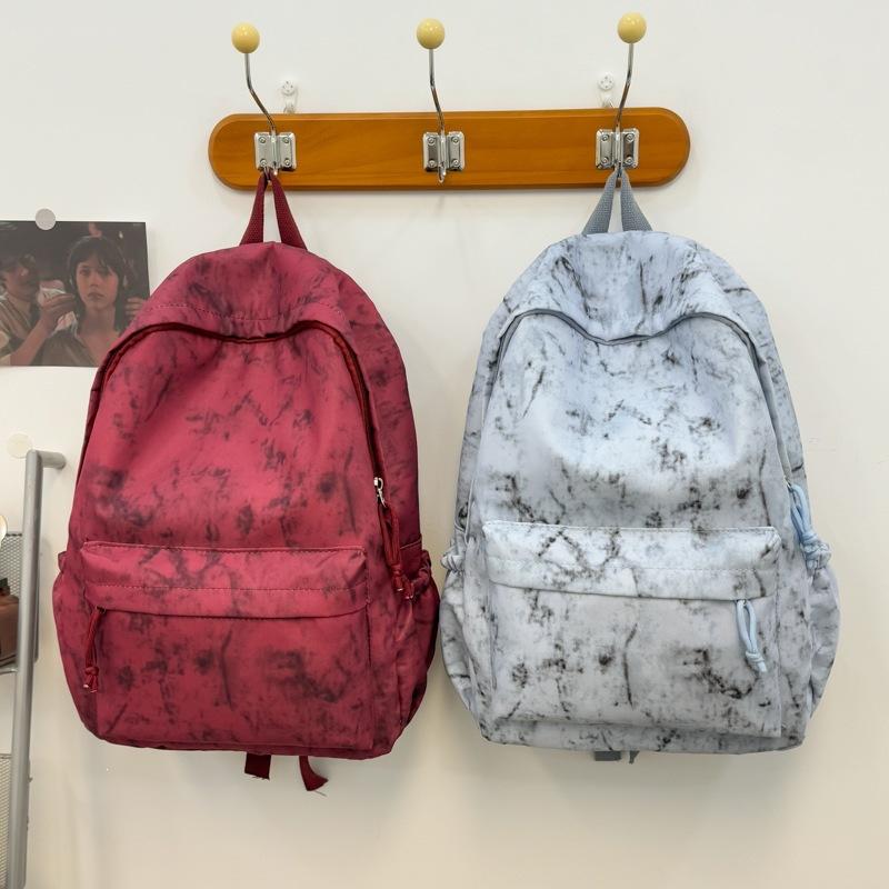 Schoolbag Korean version lightweight casual backpack men's tie-dye printing large-capacity schoolbag women's junior high school student travel