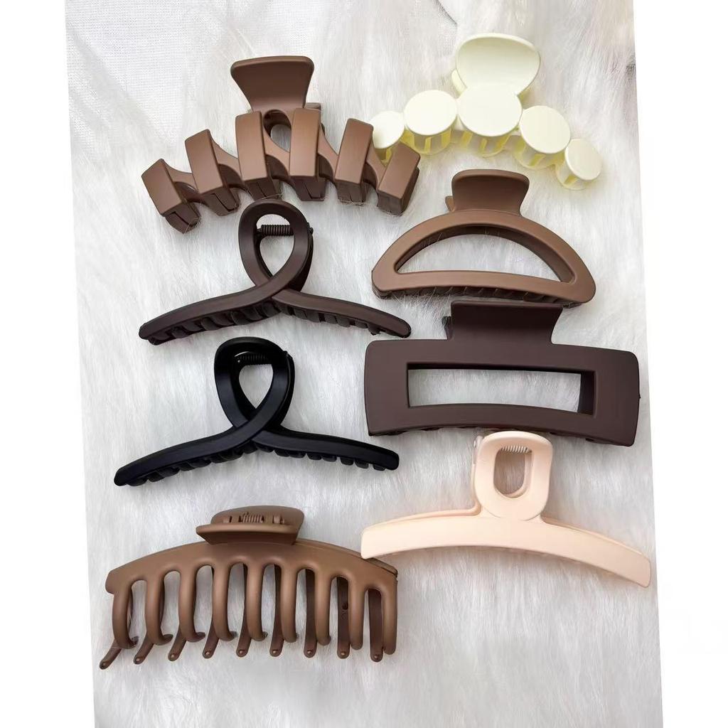 Colorful Claw Clip Set for Women - High-end Back of Head Hair Accessories