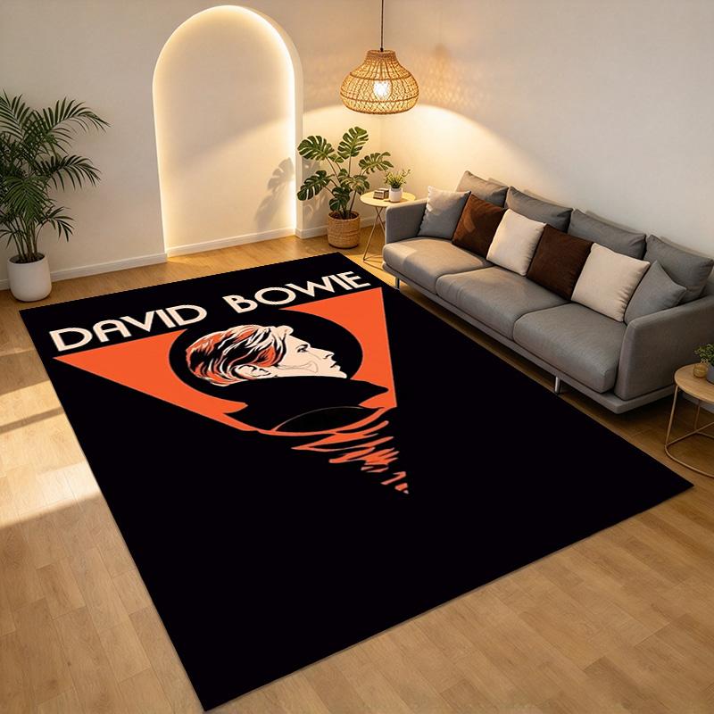 David Bowie Wohnzimmer rutschfester Teppich Weicher Teppich für Schlafzimmer Spielzimmer Sofa Büro Heimdekoration Fußmatte Weihnachtsgeschenk C926656