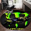 Valentino Riding Through The Storm Round Rug, Non-slip Chair Mat, Home Decor, Circle Carpet Perfect for Office, Bedroom, Living Room,Christmas Gift