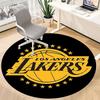 1pcBasketball Team Lakers Office Round Area Rug, Indoor Mat Suitable For Office, Bedroom Living Room Home Decor, Room Deco,  Offic A0928138