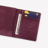 Matt Classic Pueblo Cowhide Engraved Card Holder Purple