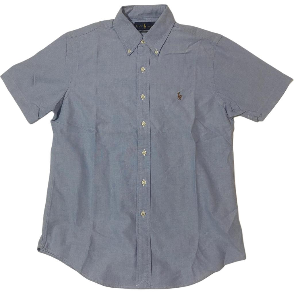 Polo Ralph Lauren Printed Single-Breasted Collar Pocket Short Sleeve Shirt Men Shirts Blue 710745385-003