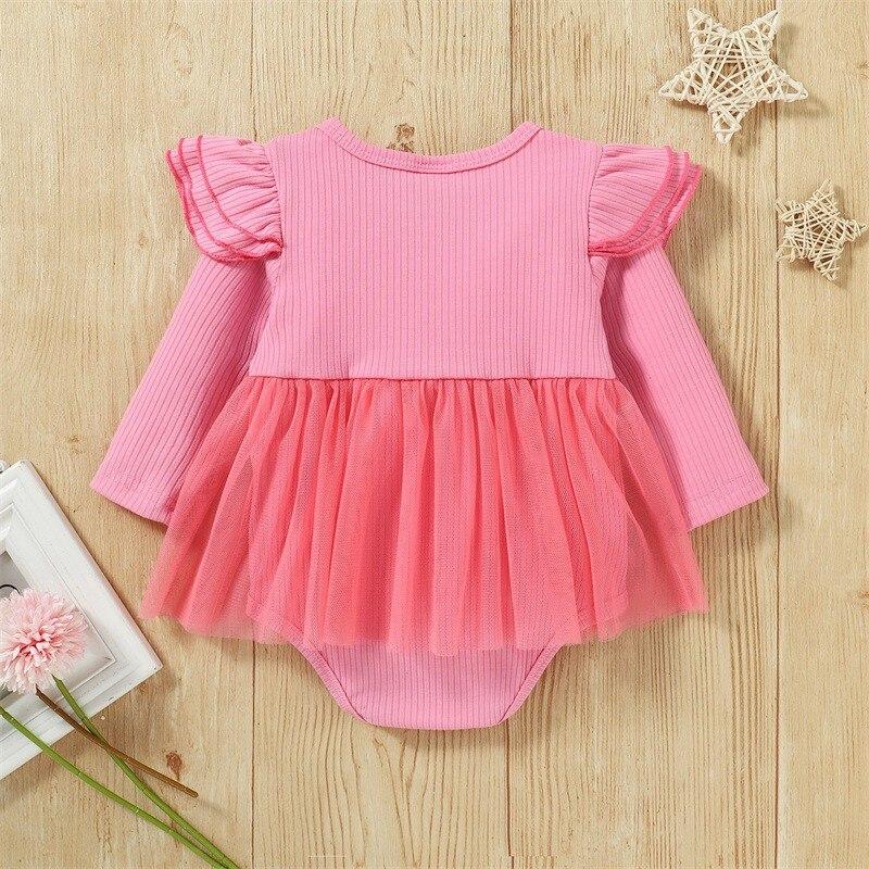 Buy Newborn Girl Bodysuit Baby Girl Cotton Solid Long Sleeve Bodysuits