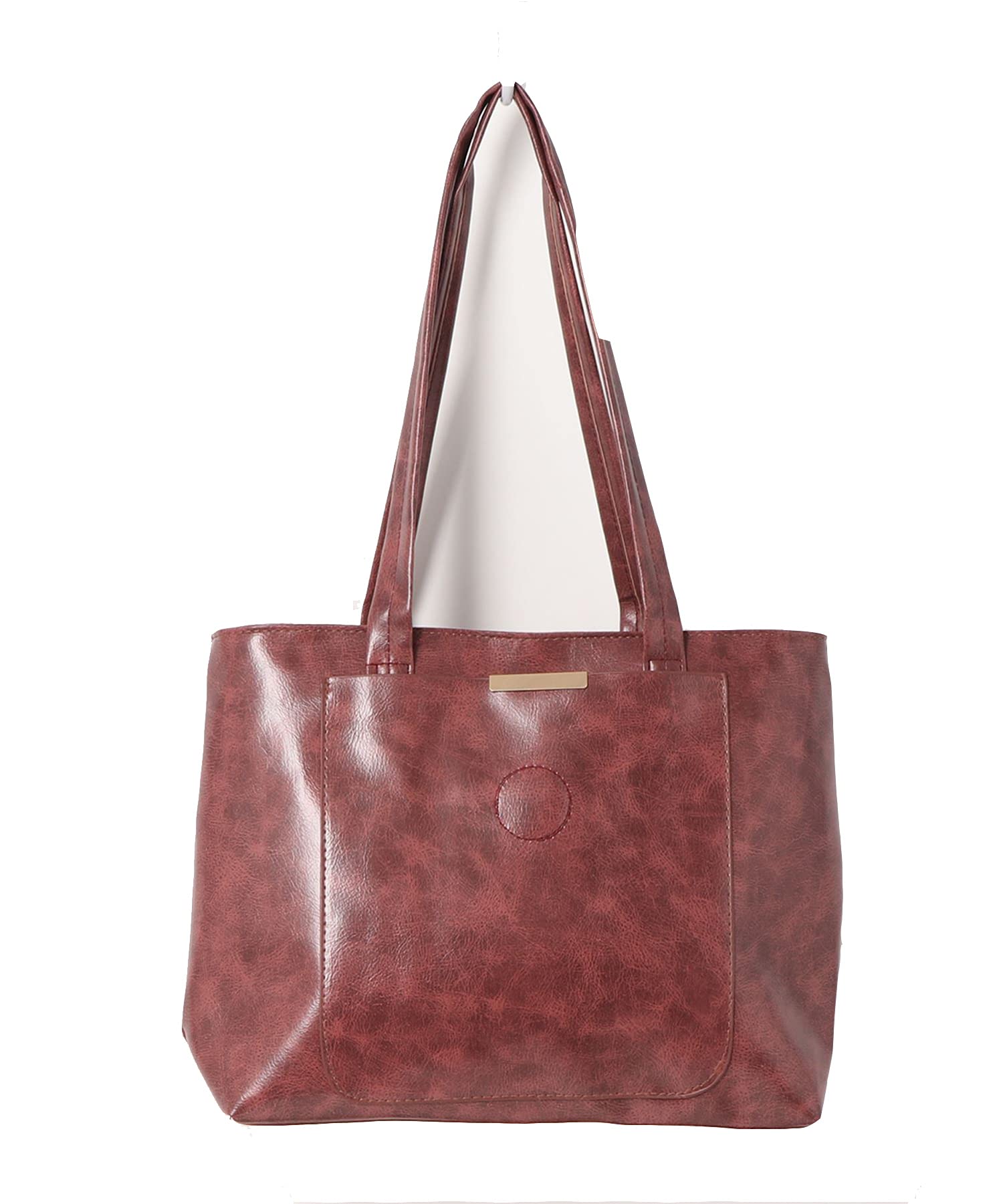 

Tote bag with zipper for synthetic for basic business shoulder for shoulder synthetic sophisticated basic bag [Aimoha] women, leather, office, розовый