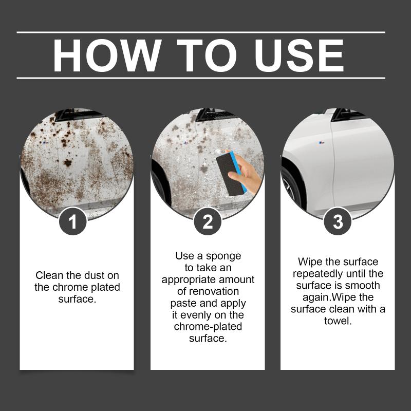 Metal Surface Polishing Cream Restores Chrome Shines Invisible Coating Rust Removal Solution For DIY Home Workshop