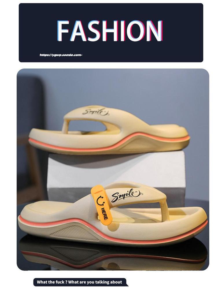 Men's Lightweight Cross-Border EVA Flip-Flops: Trendy Outdoor Casual Beach Slippers with Comfort Step.