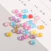 500G Faceted Acrylic Beads Colorful Transparent Wheel Loose Spacer Beads for Jewelry Making DIY Accessories