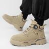 Mode CYYTL Herrenstiefel Winter Lässige Outdoor-Schuhe Leder Knöchel Cowboy Taktisch Chelsea Wandern Plateau Designer Luxus Arbeit Sneaker