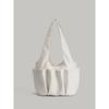 Korean-style new niche design pleated multi-pocket shoulder tote bag, large-capacity shoulder underarm bag for commuting
