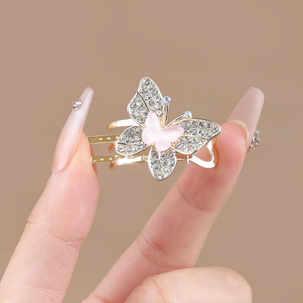 

Elegant Rhinestone Butterfly Duckbill Hair Clip