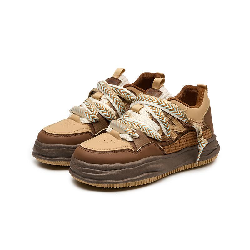 Spring and Autumn Cool Run Old Dirty Shoes Men's Platform Sneakers Casual Shoes Breathable Trend Board Shoes Men's Shoes