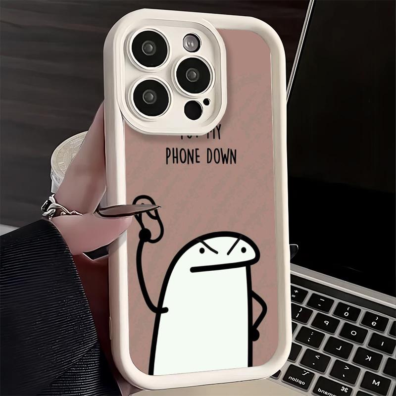 Phone Case for iPhone 17 Air 16E 15 16 Pro Max Funny Dont Touch My CallPhone Cover 14 Plus 13 12 Mini Soft Shell Silicone Fundas