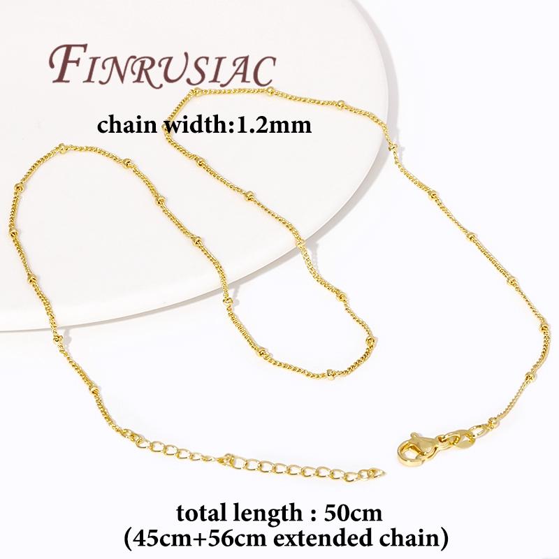 5 Pieces/Lot Adjustable Chains 18K Gold Plated Necklace Chains For Jewelry Making Findings,Pendants Chain with Lobster Clasps