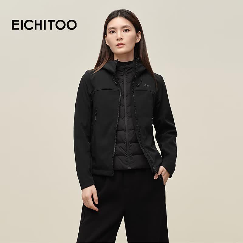 EICHITOO Women s Slim Fit Softshell Jacket M