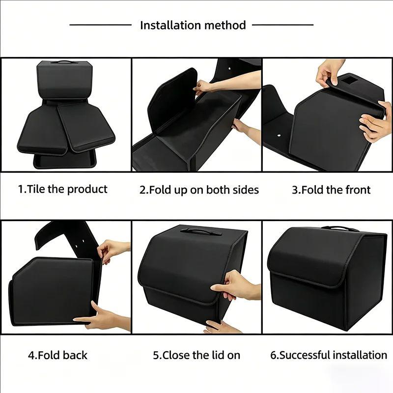 Car Trunk Storage Box Large Capacity Tools Organizer Accessories For VW GTI Polo Golf Passat Tiguan Arteon Touareg Taigo Hub Cap