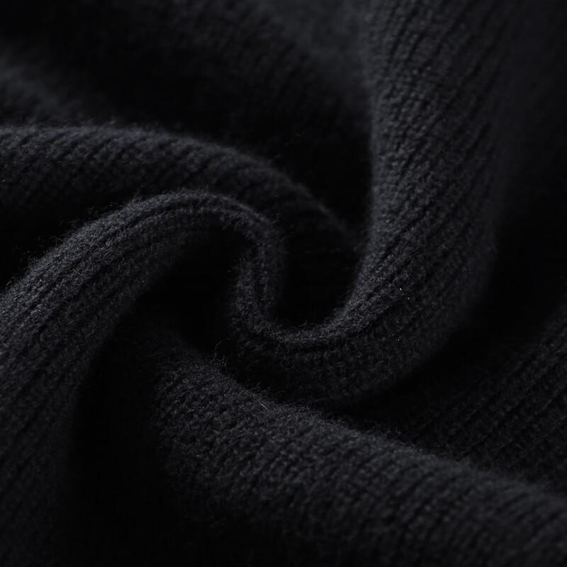 Antonio Men's Heavyweight 100% Merino Wool Striped Mock Neck Sweater