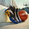 Anta Kids Cement Krypton Professional Basketball Shoes Kids Sneakers Black Blue Yellow A12441107-2