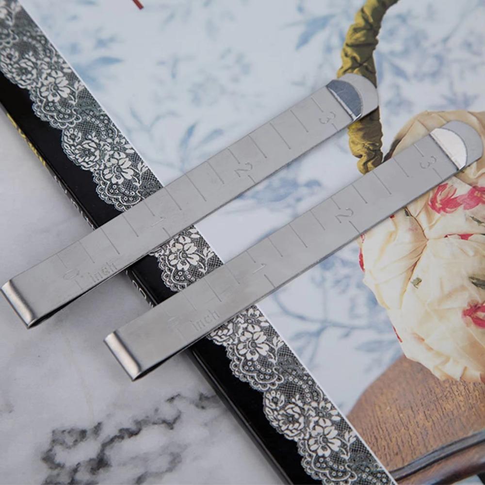 20 db 3 hüvelykes szegélyező csipesz rozsdamentes acél mérővonalzó szerszám fém varrócsipeszek varrókellék