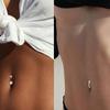 5/6/8/12 Stück Sexy Bauchnabelringe Set Herz Zirkon Bauchnabelpiercing Ringe Für Frauen Mädchen Körperpiercing Schmuck Zubehör Geschenk
