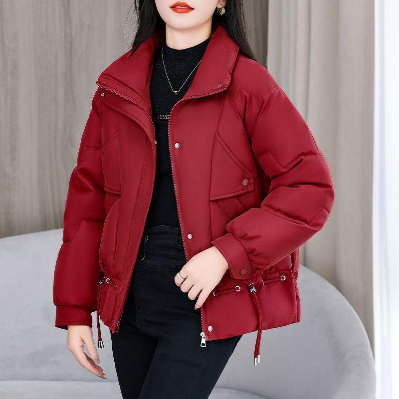 Winter Fashion Women Short Down Cotton Coat Loose Warm Thickened Slim Jacket