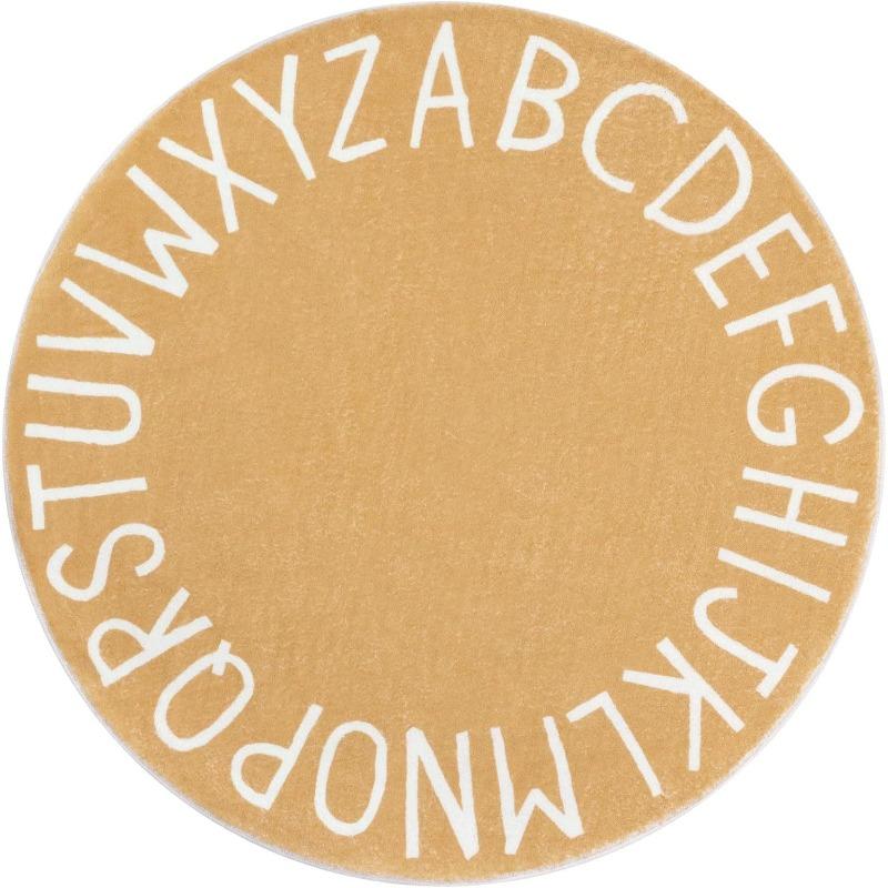 1pcs Nordic Style Round Minimalist Carpet Non-Slip Floor Mat for Living Room Bedroom & Bedside Soft Home Decor Circular Area Rug