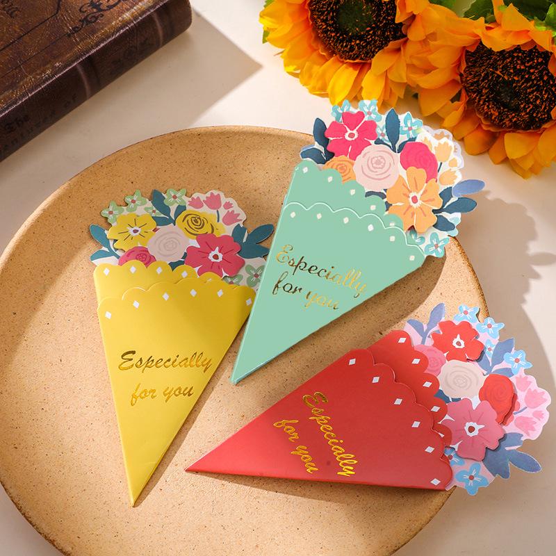 Father's Day 3D Flower Greeting Card for Birthday or Teacher's Day